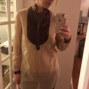 3.1 Phillip Lim Tuxedo Tunic Blouse